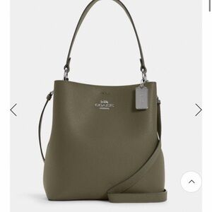 Coach Surplus Green Pebbled Leather Town Bucket Bag  *NEW*